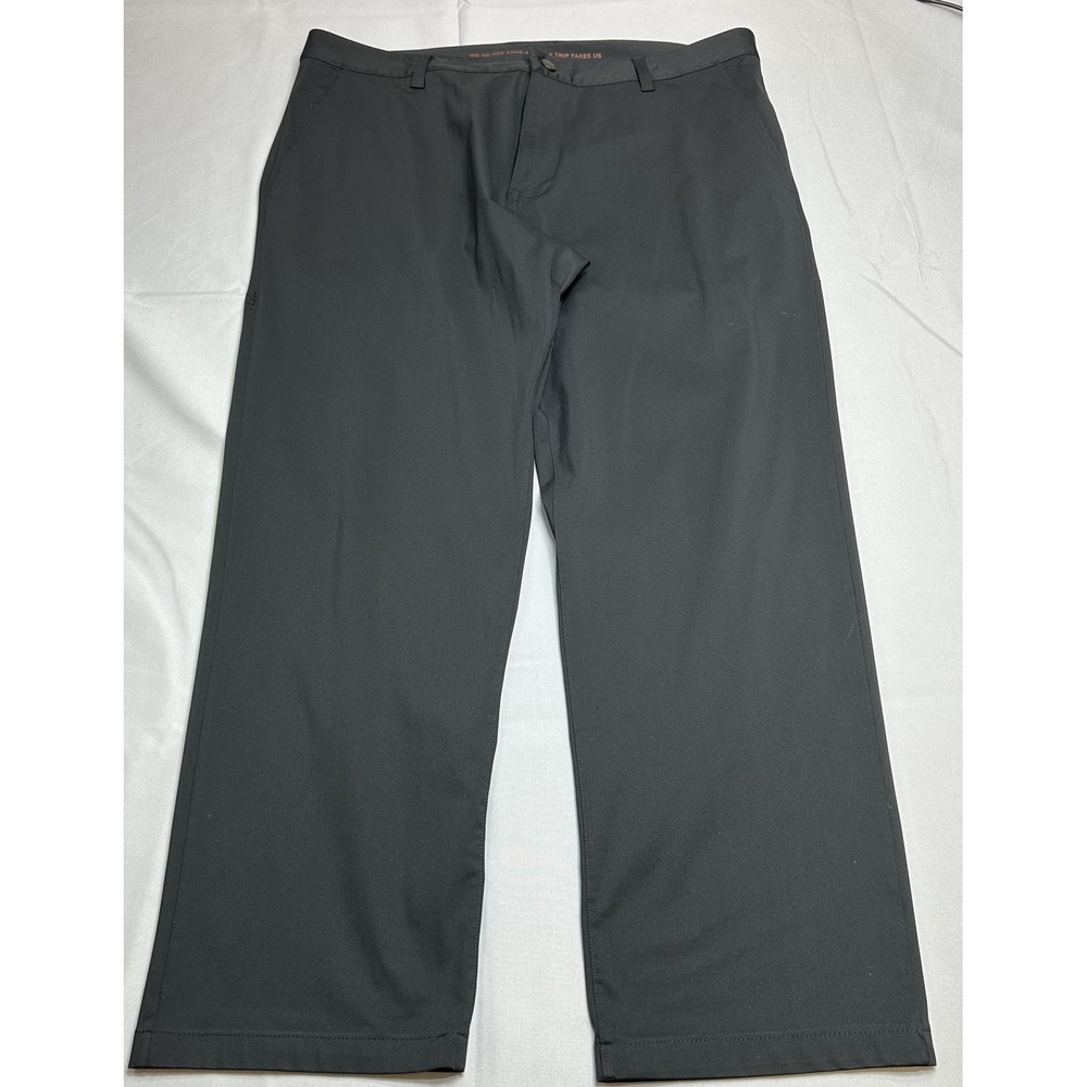 Rhone Pants Mens 36x27 Black Stretch Commuter Chino Travel Golf Performance Tech